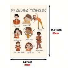 家居裝飾無框牆藝海報,現代油畫客廳、臥室、教室、幼兒教育用