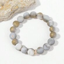 Pulsera Elástica Con Cuentas De Colores De 10 Mm - Pulsera elástica con cuentas de colores de 10 mm - Ver 3