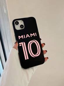 1 Ốp lưng điện thoại tối giản kết hợp tên thành phố và số, tương thích với iPhone 10 Miami, phiên bản quốc tế, không phải phiên bản nội địa. - Nhiều màu - Xem 2