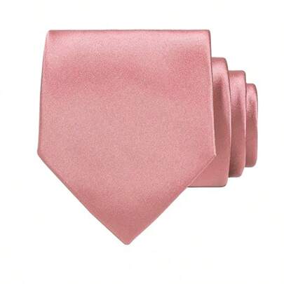 1pc Men's Solid Color Tie, 8cm Formal Business/Wedding Necktie Casual Men Necktie