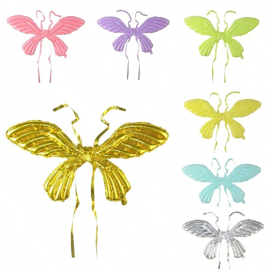 7入組帶肩帶的蝴蝶翅膀,適用於節日裝飾配件 - 彩色 - 查看 1