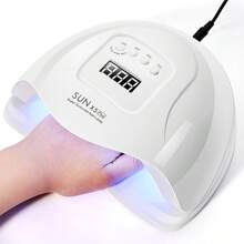 SUN X5 Plus UV LED 美甲灯，LED 美甲灯，UV 灯，适用于固化所有凝胶指甲油，专业凝胶美甲灯，带自动感应器 - 白色 - 查看 8