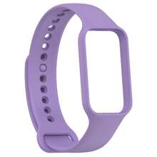 纯色一体式硅胶表带，兼容 Redmi Band 2 / Mi Smart Band 8 Active - 紫色 - 查看 3