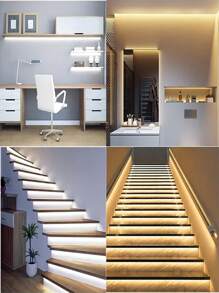 5v-2835觸控可調光LED燈條，多功能，適用於鏡子，廚房，櫥櫃，背光裝飾