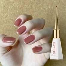 XEIJAYI 1Pc 10Ml Nude Pink Nail Polish, Jelly Pink Gel Nail Polish With Sheer Ice Clear Effect, Soak Off Uv Light Cure Gel Polish For Nail Art Diy At Home Salon Gift For Women