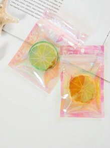 10入組透明彩虹紋自封袋,雷射自封珠寶包裝袋,全息封口袋,可重複使用的彩色骨型拉鍊裝飾收納袋 - 無色 - 查看 4