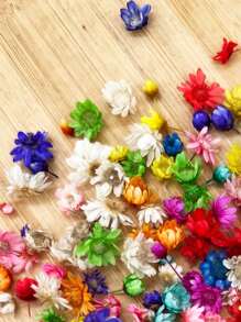 1 bolsa de pequeñas flores secas y coloridas elegantes para hacer jabón, joyería de resina y velas caseras DIY