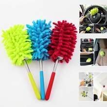 Anti-Static Fiber Dust Cleaning Brush For Cars, Homes And Offices - Orange - View 6