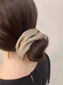 3pcs Hot Drilling Organza Women Decorative Hair Ties Satin Hair Ties Simple, Elegant And Fashionable Headwear Scrunchies Scrunchy Hair Ties