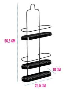 Shower Rack - Black - View 4