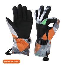 滑雪手套,防水雪地手套,男女適用保暖冬季手套,觸屏滑雪手套,雪板、戶外工作、騎行手套(隨機款式)