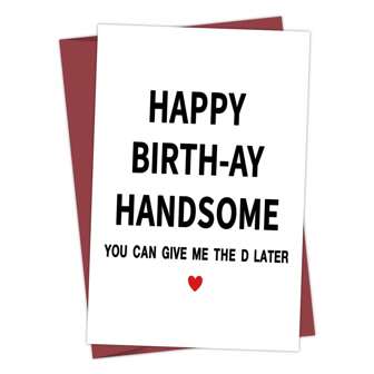 1pc Funny Birthday Card For Friend, Happy Birthday Card For Husband Friends, Rude Birthday Card For Men, Personalised Birthday Card Back To School