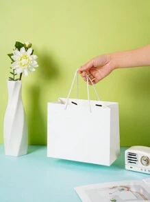 Túi quà màu trắng 10 chiếc 8,6x7x3,9 Túi giấy Kraft chịu lực có quai xách cho cửa hàng thời trang, Túi đựng quà tặng tiệc cưới, Túi đựng hàng tạp hóa, Túi đựng hàng hóa bán lẻ Túi quà cỡ trung Túi giấy, Đám cưới, Túi xách, Sinh nhật, Sinh nhật, Tiệc tùng, Đồ trang trí tiệc tùng, Cô dâu, Đám cưới, Tiệc độc thân, Túi phù dâu - Trắng 10 cái - Xem 3