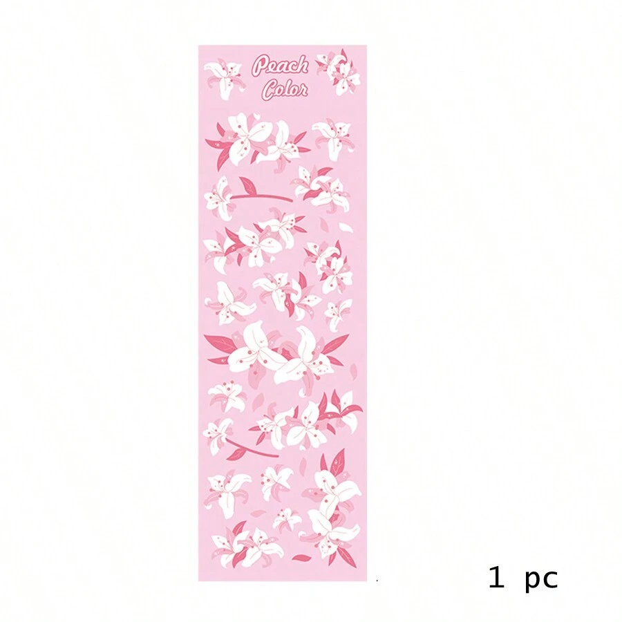 粉色可愛櫻花花朵貼紙 - 銅色 - 查看 1