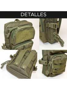 Mariconera Tipo Militar Para Hombre, Aire Libre - Verde Oliva - Ver 3