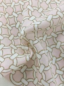 1 Miếng Thoải mái Chất vải Hình học Váy rộng In Hình quạt Cạnh Khăn quàng cổ , Thích hợp Đối với Mặc hàng ngày - Nhiều màu - Xem 5