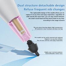 4pcs Transparent Screw-Type Replacement Pen Nib - Small Rounded Head And Pencil Head Compatible With Apple Pencil 1/2 - Transparent + White + Transparent Pink + Transparent Blue - View 4