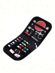 10pcs/pack Black Sewing Thread And Needle Set, Household Sewing Tool - Black - View 1