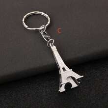 Street 1pc Eiffel Tower Keychain, Paris Landmark Design, Promotional Gift, Suitable For Car Keys, Wallet, Shoulder Bag, Crossbody Bag, Handbag, Perfect For Parties, Festival, Birthday, Valentine's Day, Fashionable And Youthful Style For Girls, College Students And Teachers Car Accessories Bag Charm Backpack For School College Cute Goth Y2k Bag Accessories Lanyards With Id Holder Car Accessories Bag Charms Christmas Car Accessories Friend Sister Gift Ideas - Multicolor - View 4