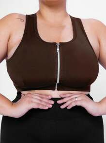 Plus Size Sports Tees & Tanks - Rỉ Nâu - Xem 3