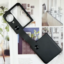 1 件荔枝纹 PU 皮革翻盖手机壳带手带适用于 Oppo Find N3 - 黑色 - 查看 2