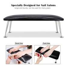 Apoya Brazos Para Uñas, Reposamanos Para Técnico De Uñas, Soporte Profesional Para Reposamanos De Uñas Cojín De Almohada Para La Mano (negro) - Negro - Ver 3