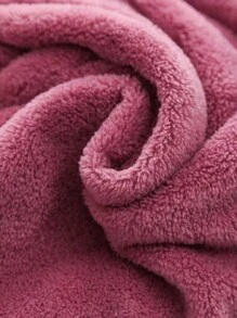 Cái/bộ Ngôi Sao & Chữ Thêu Tóc Khăn Hiện Đại Vải Dệt Kim Thấm Nước Sấy Tóc Nắp Cho Gia Đình - Màu tím - Xem 10