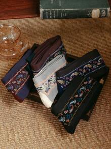 1雙深綠色秋冬女士襪子,復古、修身、舒適,適合日常穿著