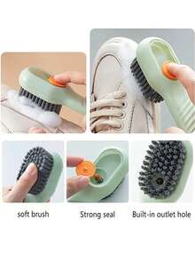 1個多功能加液鞋刷,家用柔軟毛刷,特殊無損鞋刷