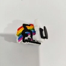 9入組多色diy可拆卸體操主題鞋扣,用於鞋子上的裝飾孔 - 彩色 - 查看 7