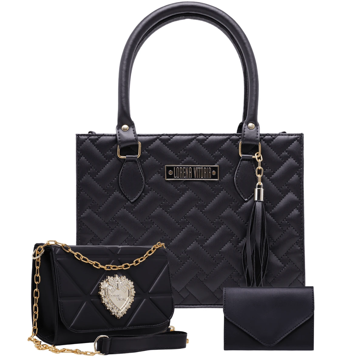 Women Bag Sets - 黑色 - 查看 1