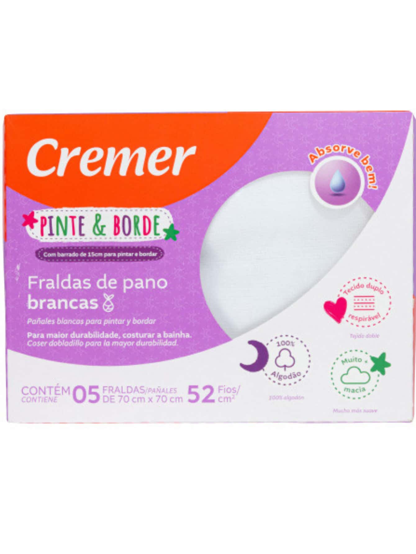 Baby Cloth Diapers - 白色 - 查看 1