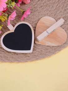 6 Pcs Chalkboard Signs With Stand, Wooden Clip - Reserved Table Signs Board - Mini Chalkboard Signs For Food, Memo, Note Taking, Label Signs, Party - Food Labels For Party Buffet