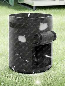 1 件裝馬鈴薯蔬菜種植袋加厚室內外不織布蔬菜育苗氈種植袋 - 黑色 - 查看 3