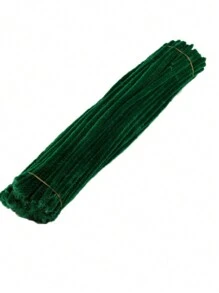 20 Piezas Limpiapipas De Varios Colores Para Manualidades, Se Pueden Usar Para Hacer Flores, Árboles De Navidad, Animales, Etc. - Verde - Ver 2
