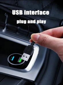 1pc Car Interior Ambient Light - Blue - View 8