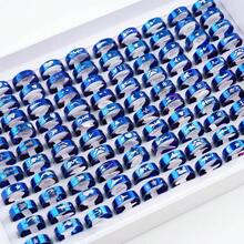 20入組/包時尚簡約不鏽鋼多色葉子、花朵和心形設計中空戒指。男女適用的日常配戴、派對和贈禮