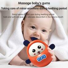 Un Lindo Juguete De Sonajero Para Mordedor En Color Aleatorio, Adecuado Para Niños Y Niñas De 3m+ Como Regalo De Navidad - Multicolor - Ver 6