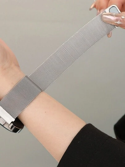 1条金属网状运动表带，男女通用，适用于18mm/20mm/22mm智能手表，时尚星空米兰尼斯金属表带，兼容三星，18mm/20mm/22mm不锈钢表带，适用于Galaxy Watch 3 (42mm/46mm)、Galaxy Active 2 (40mm/44mm)、Watch GT2