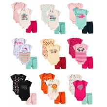 Baby Girls Bodysuits - Màu Hồng baby - Xem 4