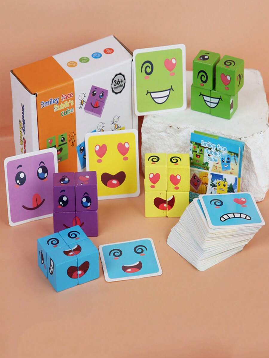 全新紙盒包裝尺寸變換,具有挑戰級別的木質桌上遊戲,益智玩具