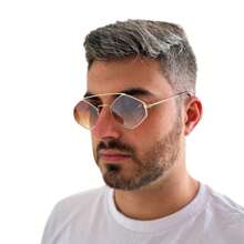 女性時尚復古眼鏡 - 鏽棕色 - 查看 2