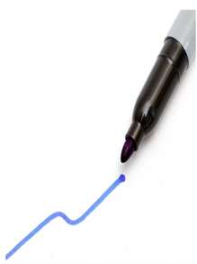 12 Permanent Colored School Office Pens - Black - View 3