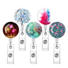 Portatarjetas De Identificación, Cordón Retráctil, Clip De Carrete Para Oficina, Estudiante, Médico, Llave, Trabajo, Accesorios Para Tarjetas, 5 Uds.