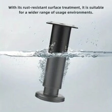 4入組可調整高度的家具腿,可調整高度櫥櫃腿沙發腿,金屬家具腿,床腿支撐,家具/沙發/梳妝台/桌子的替換支撐腿,黑色