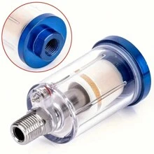 Small Air Filter Pneumatic Paint Spray Gun Filter Spray Gun Tail Grid Oil And Water Separator - Blue - View 7