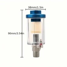 Small Air Filter Pneumatic Paint Spray Gun Filter Spray Gun Tail Grid Oil And Water Separator - Blue - View 3