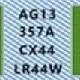 LR44/CX44/357A/AG13