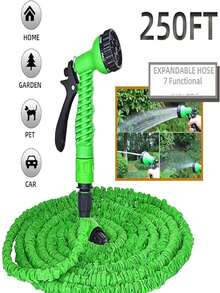 GIRL 22.5 Hose For The Garden, Expandable Retractable With Water Spray Gun - 綠色 - 查看 3