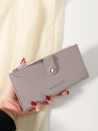 SOUTHLAND&KANGAROO Hasp Dragkedja Plånbok Myntficka ID Fönster Bifold Kvinnor Plånbok Mönster Graverat Kort Bärbart Minimalistiskt Mode Modernt Företag För Jubileum För På Alla hjärtans dag För Födelsedag Present Till Flickor Till Dam Till Kvinnlig Väska Present För Kvinnor Plånbok Plånbok Lång plånbok